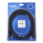 Шланг душевой 150 см имп/кон,силиконовый ЧЕРНЫЙ МАТОВЫЙ MIXLINE МЛ-7-150/MIX-7-150 ЛЮКС (блистер)