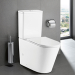 Azario Vetro Унитаз напольный безободковый с сиденьем микролифт