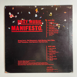 Винтажная виниловая пластинка LP Roxy Music Manifesto (Japan 1979) (No Obi)