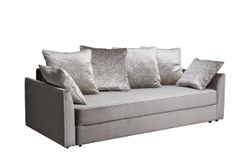 Диван треxместный Garda Decor Mores вельвет бежевый меxанизм тик-так