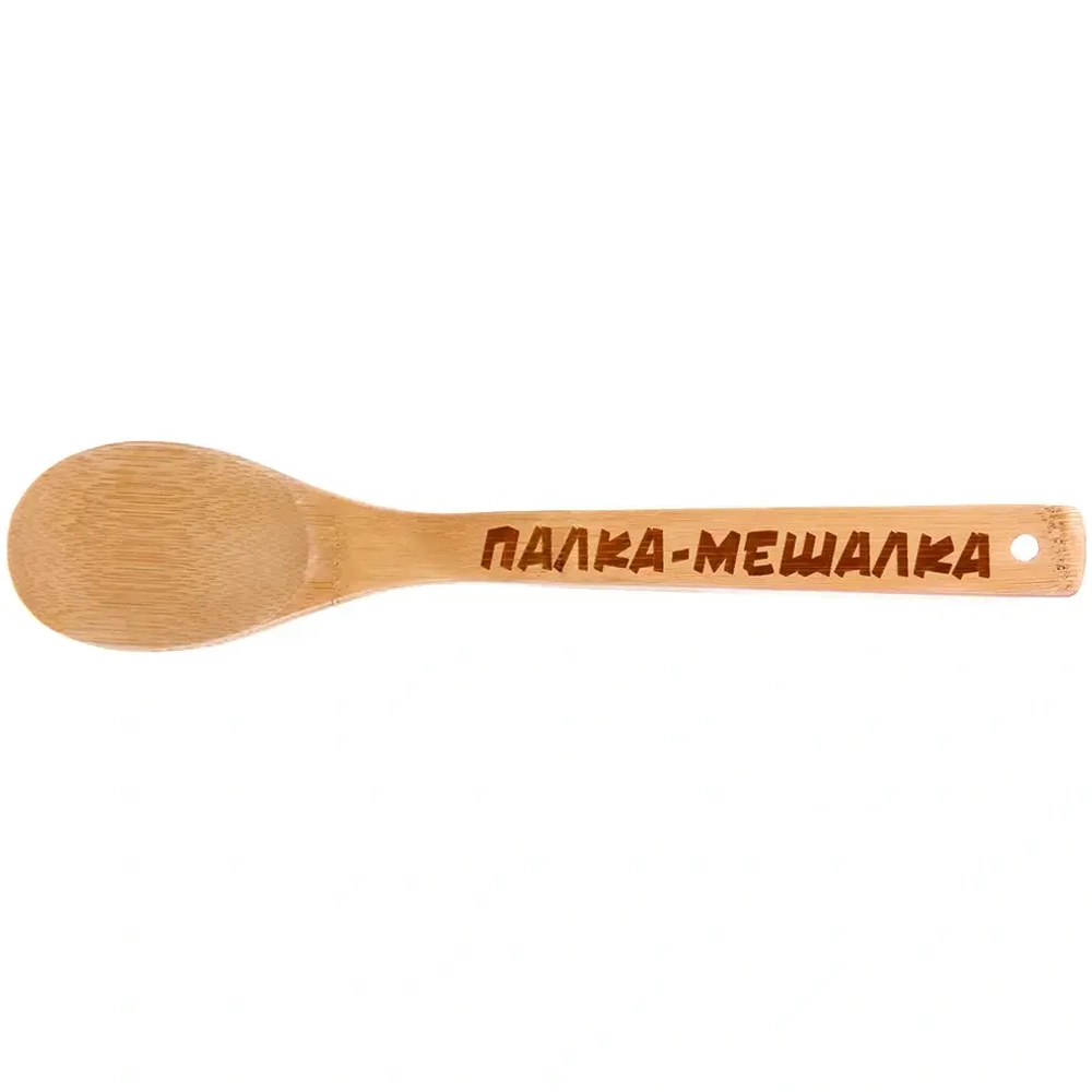 Ложка бамбуковая 30*6см «Палка-мешалка» Селфи