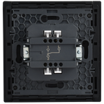FORTE&PIANO Выключатель 1-клавишный проходной 10А FP803M металл серый сланец IEK
