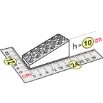 Элемент наклонного подъема 24x12x10 см для конструктора 10"
