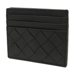 Bottega Veneta Cow Leather Wallet, Card Holder Unisex Black