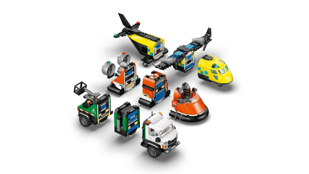 Конструктор LEGO City 60505 Airplane, Service Truck & Hovercraft Remix