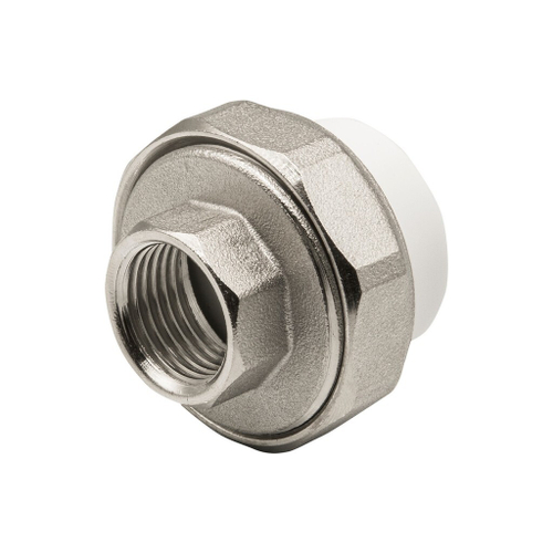 Муфта комб. разъемная, вн 25х1/2" EVER® БЕЛЫЙ (Россия)