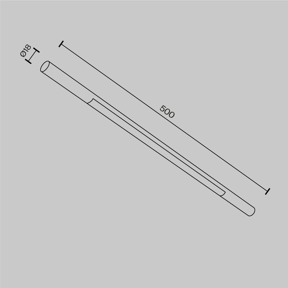 Светильник светодиодный для штанговой системы освещения Maytoni AXITY Basis C100CL-L500-12W3-6K-BS