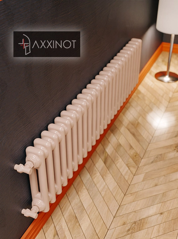 Axxinot Sentir 2020 - двухтрубный трубчатый радиатор высотой 200 мм, боковое подключение, палитра RAL