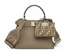 Сумка Fendi Peekaboo Iconic Mini темно-серый