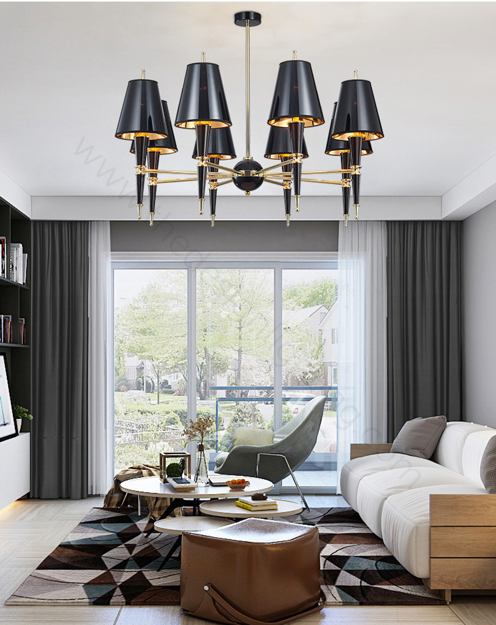 Ceiling design lamp  Versailles by Robert Abbey (White)