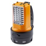 Фонарь светодиодный ЭРА PA-601 АЛЬФА прожектор 2 режима 19+24LED, аккум. 3Ah, ЗУ 220V/12V, 160лм (764016)