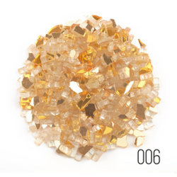 Стеклянная крошка LusterGlass Premium, Gold, 500гр