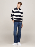 свитер zip mock Tommy Hilfiger - темно-синий(MW0MW28049)