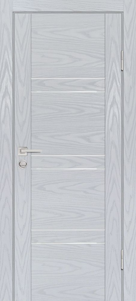 Дверь PSM-6 / Цвет Дуб скай серый / белоснежный лакобель / Двери PROFILO PORTE Дверь PSM-6 / Цвет Дуб скай серый / белоснежный лакобель / Двери PROFILO PORTE