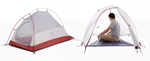 Палатка Naturehike Cloud Up Si 1-местная, алюминиевый каркас, сверхлегкая, серо-красный
