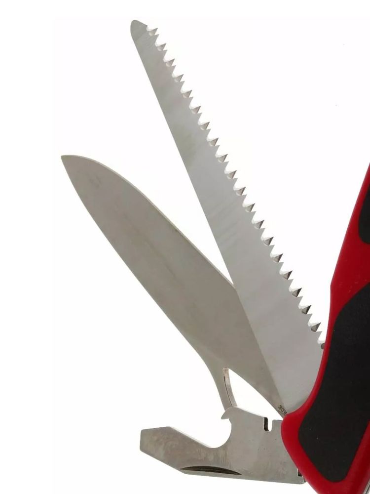 Нож перочинный VICTORINOX RangerGrip 78, 130 мм, 12 функций, с фиксатором лезвия, красный с чёрным