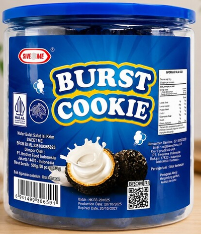 Конфеты шоколад Burst Cookie (Шокол) 500гр 1*12