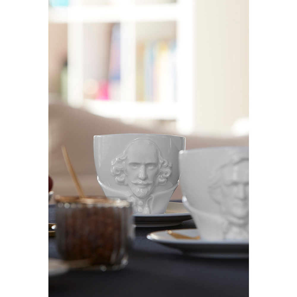 Чайная пара talent william shakespeare, 260 мл, белая
