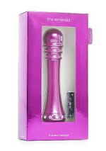 Вибратор с ребристой головкой The Emerald Purple - 16,3 см. (Цвет: фиолетовый)