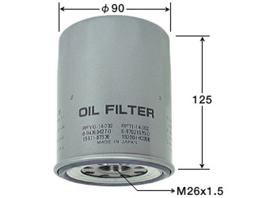 Фильтр масляный C-412  VIC