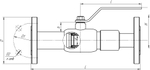 Кран шаровый д/газа ALSO КШИ-25ф, РУ16