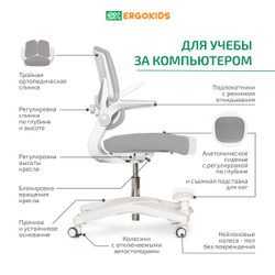 Стул для школьника Ergokids Trinity Y-617 c подлокотниками