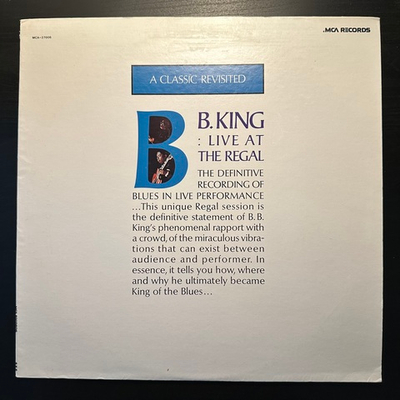 B.B. King - Live At The Regal (США 1980г.)