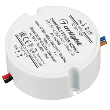 Блок питания 36W 27-42V 800mA IP44 ARJ-SP-42800-PFC-TRIAC-R 040968 Arlight
