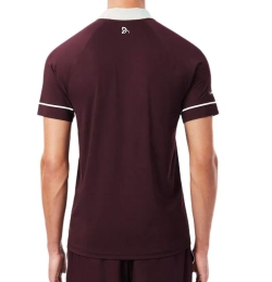 Мужское теннисное поло Lacoste Tennis x Novak Djokovic On Court - maroon/white
