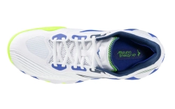 Теннисные кроссовки Mizuno Wave Enforce Tour 2 AC - white/dazzling blue/light yellow