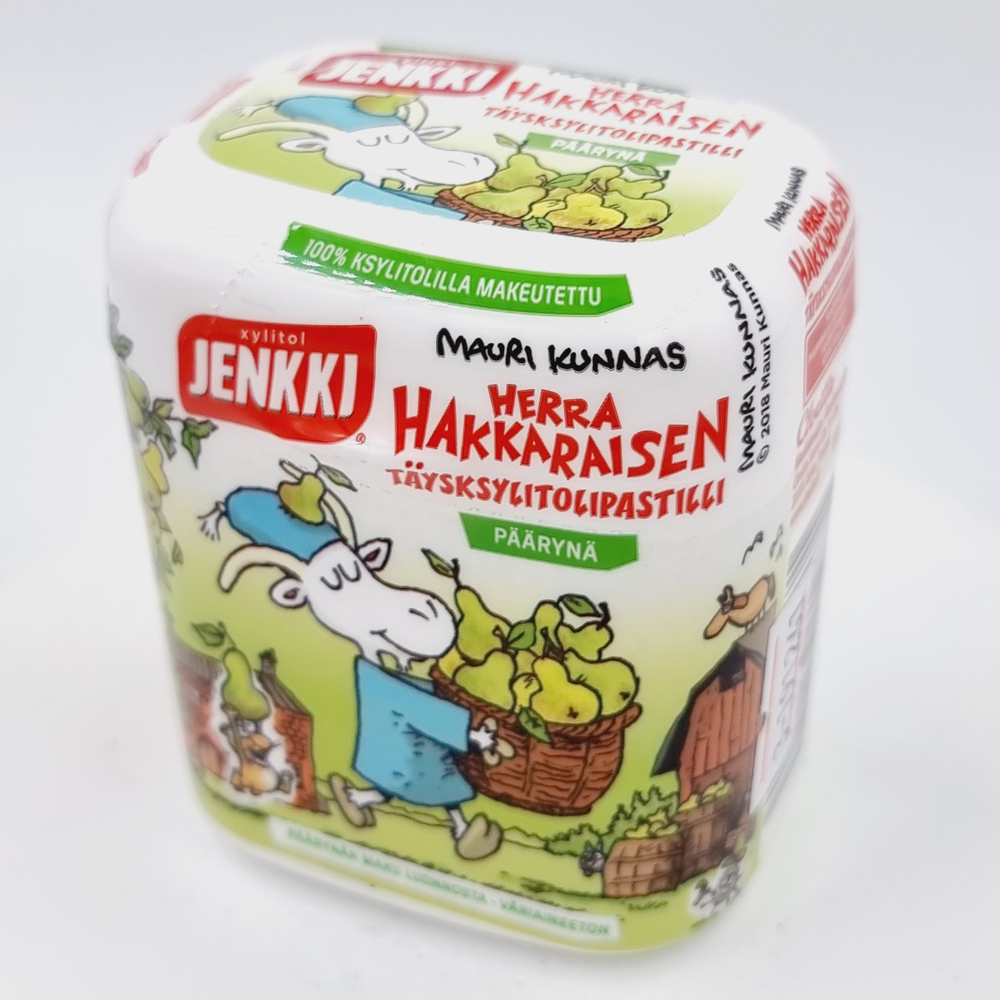 Пастилки груша с ксилитом Jenkki Herra Hakkaraisen 55 г (из Финляндии)