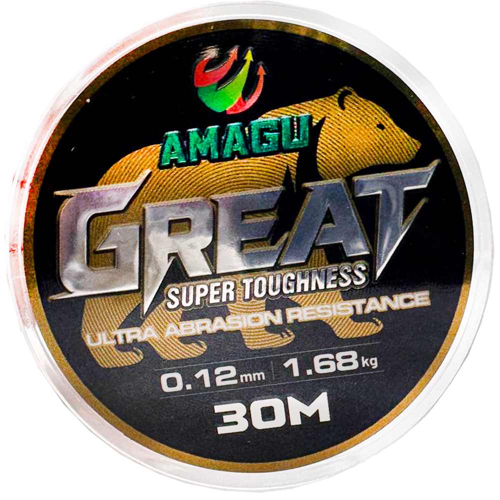 Леска зимняя AMAGU -30c GREAT 0,14 мм 30 метров.