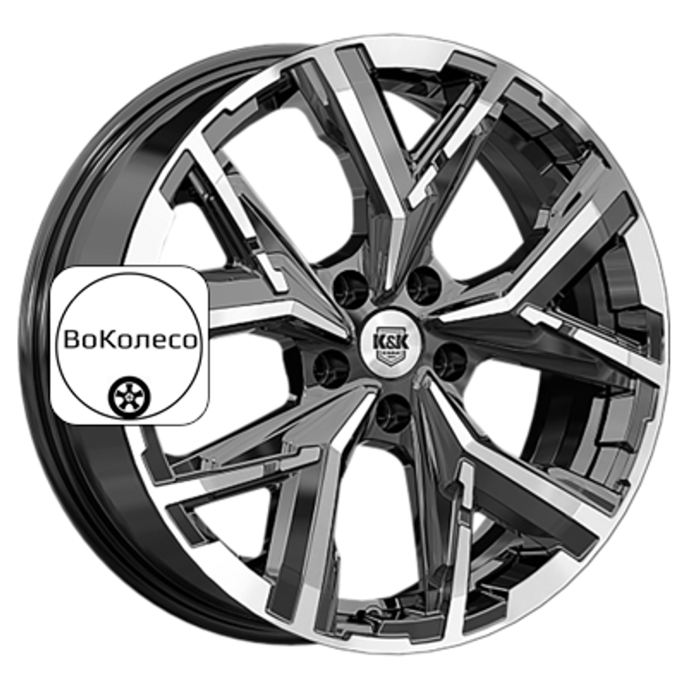 6,5x18/5x112 ET33 D57,1 Айона (КС1169) Алмаз черный K&K