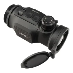 Тепловизионная насадка LZIRTEK Vesna 650L (с дальномером) - вид в три четверти с открытой крышкой