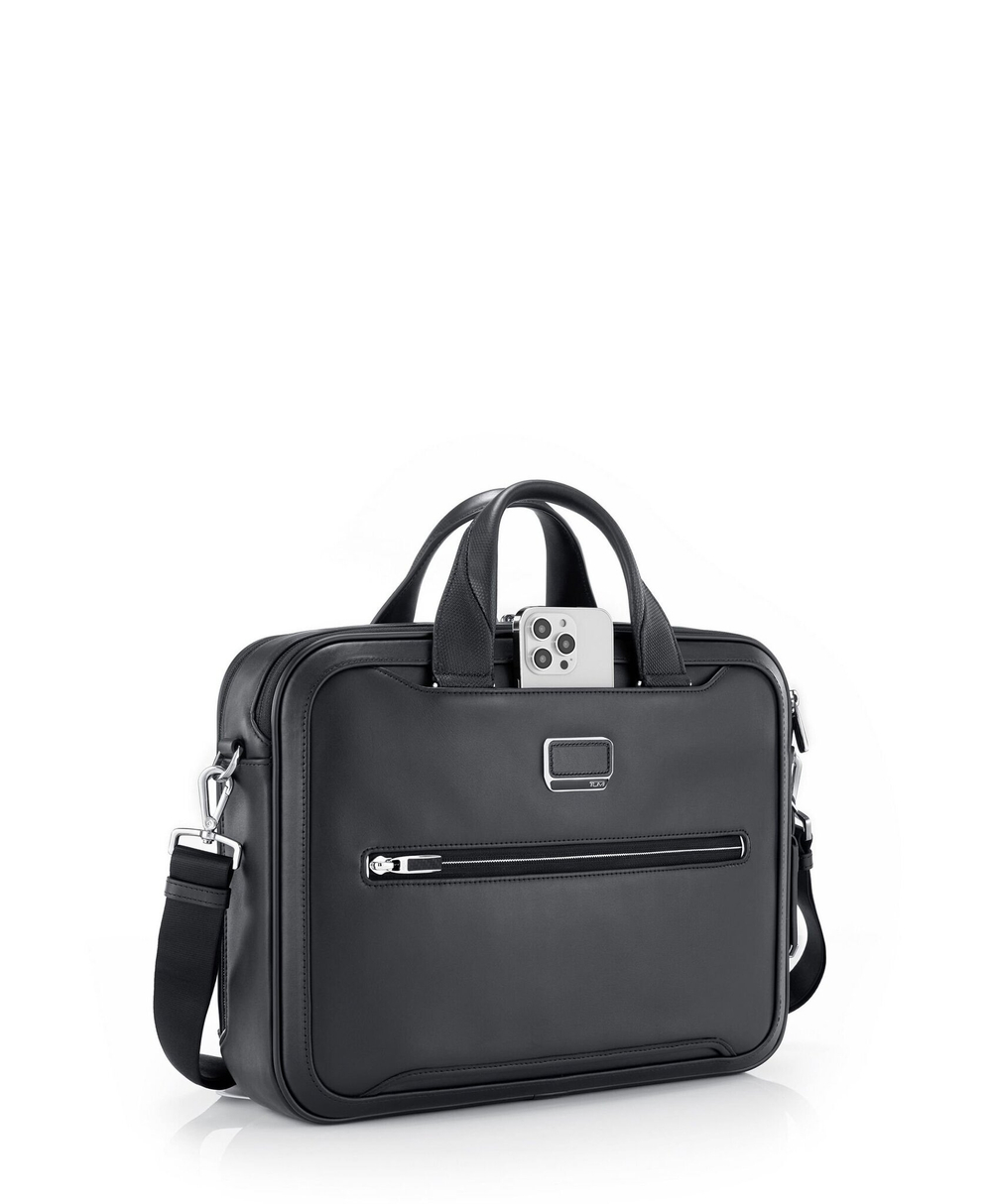 Портфель большой кожаный Sadler/Black