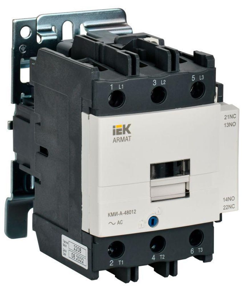 Контактор КМИ-А-48012 LC1D 80А кат. 24В AC 1НО+1НЗ AC-3 IEK AR-ACC-41-080-024-11