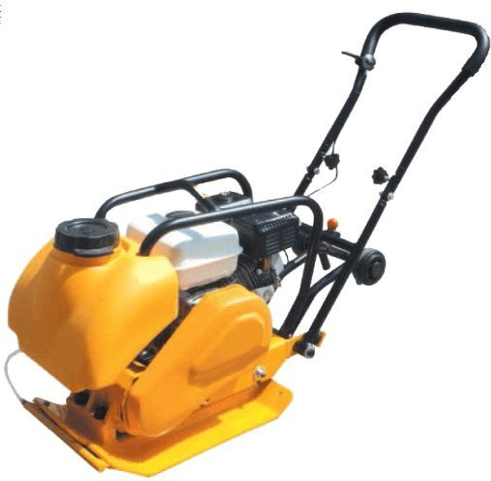 Виброплита TOR C-60T(R) 70 кг, 10,5кН (Loncin) бак, коврик, колесный комплект