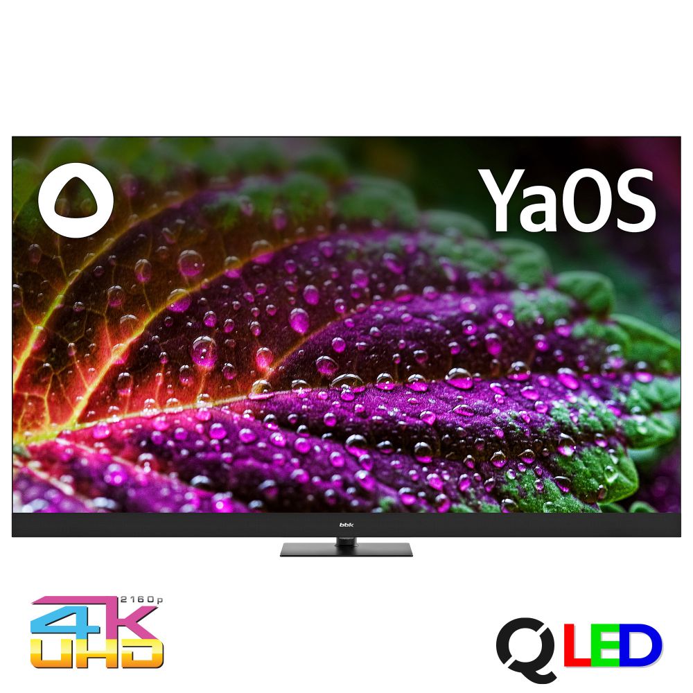 BBK 65LED-8259/UTS2C(UHD Smart,Yandex) Телевизор QLED
