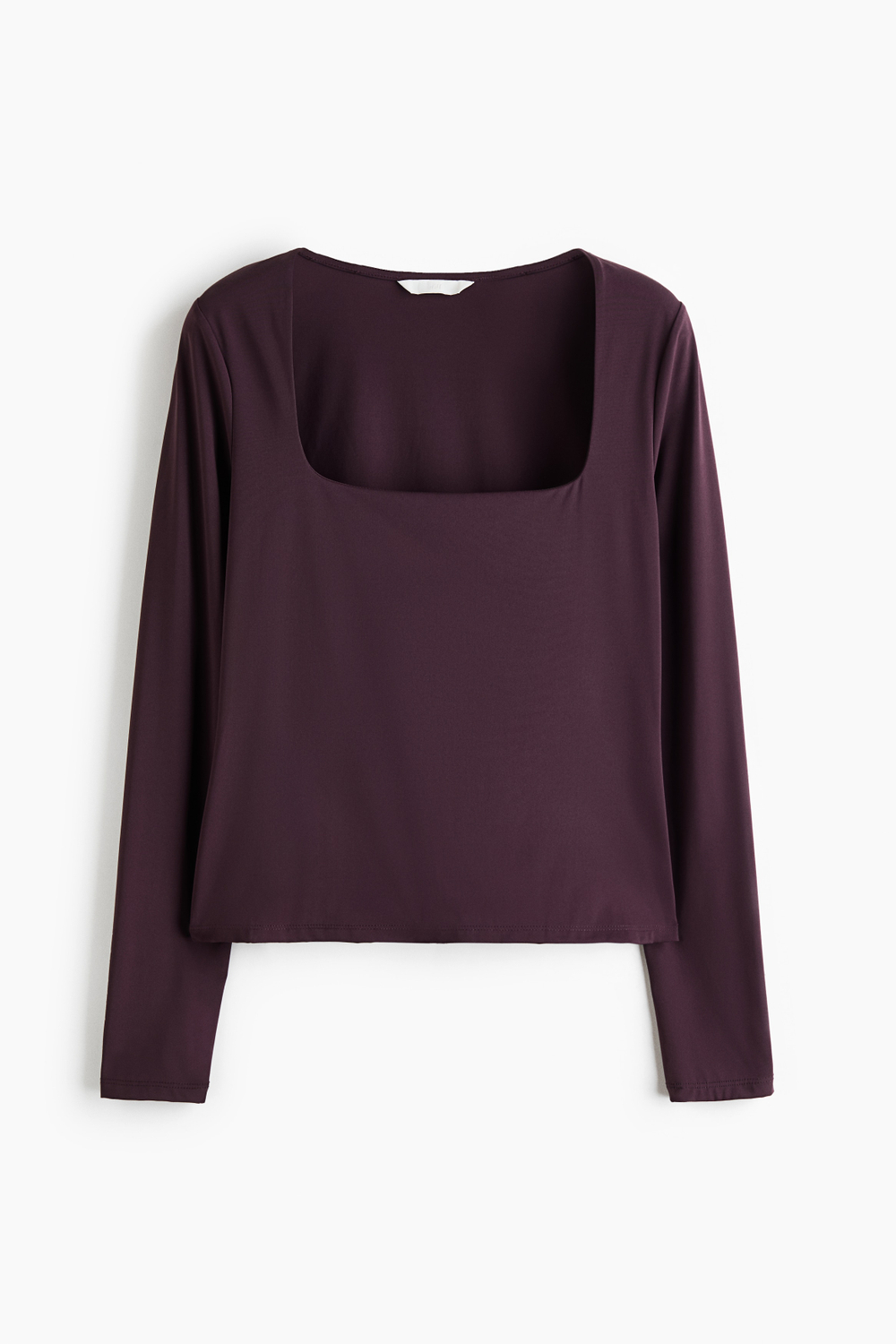 Топ из джерси с квадратным вырезом - H&M