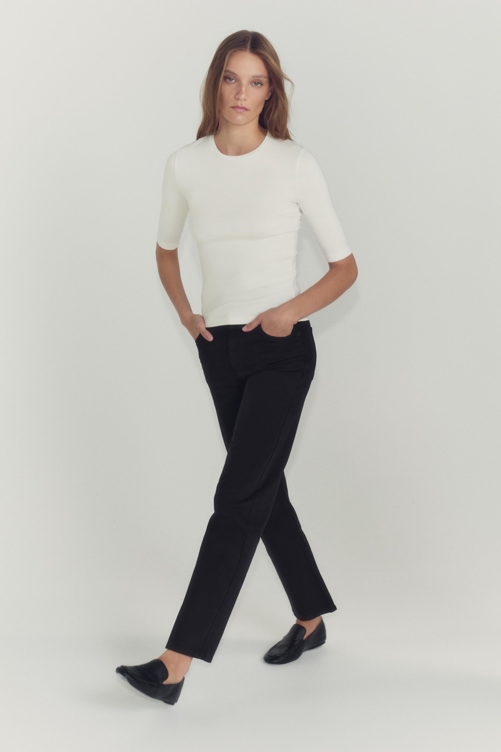 ФУТБОЛКА С РУКАВАМИ ДО ЛОКТЯ — ZARA