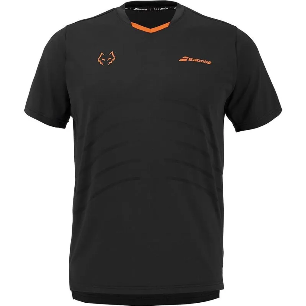 Мужская теннисная футболка Babolat Replica J.Lebron - black/black