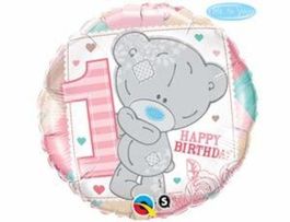 Фольгированный шар  розовый Me To You 1год 18"/45см