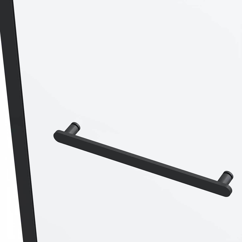 Душевой уголок Комо Софт (Como Soft) VSR-1CS1015CLB, 1500*1000, черный, стекло прозрачное,