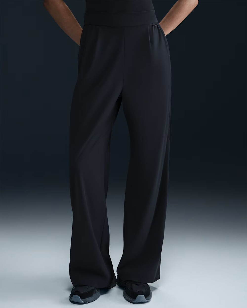 Nike 24.7 PerfectStretch Женские спортивные штаны Dri-FIT с высокой талией, свободным кроем и широкими штанинами - NIKE