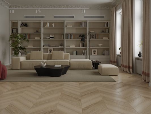 Инженерный ламинат Signature - Обсидиан Шеврон XL Дуб Ванильный Vanilla Cloud (LF703-31)