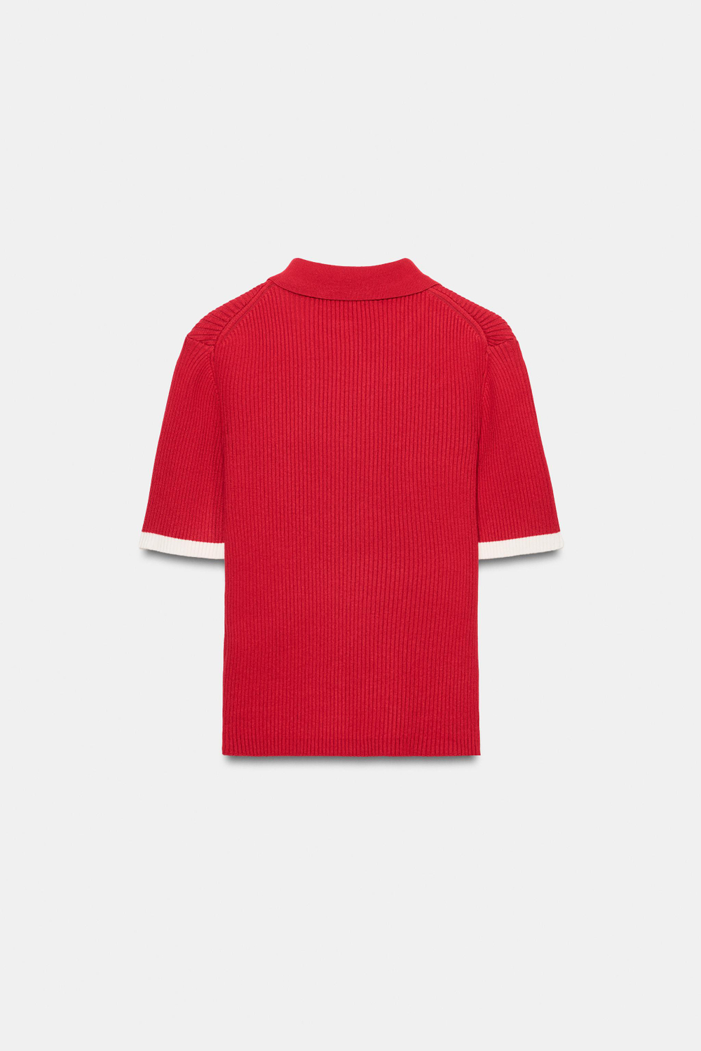 КАРДИГАН В РУБЧИК С КОРОТКИМ РУКАВОМ — ZARA