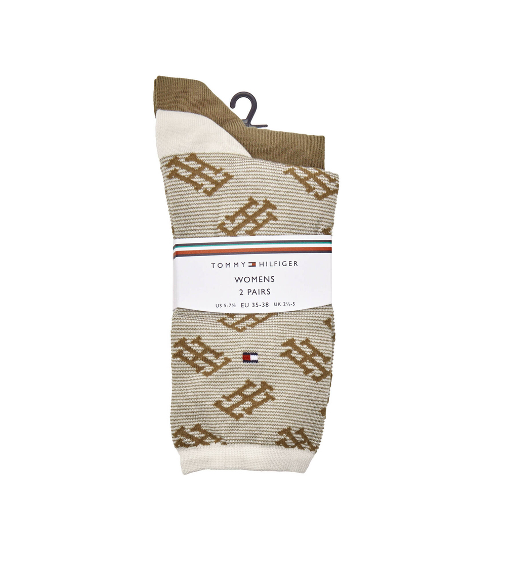 Носки 2 пары Tommy Hilfiger - коричневый(701225896)