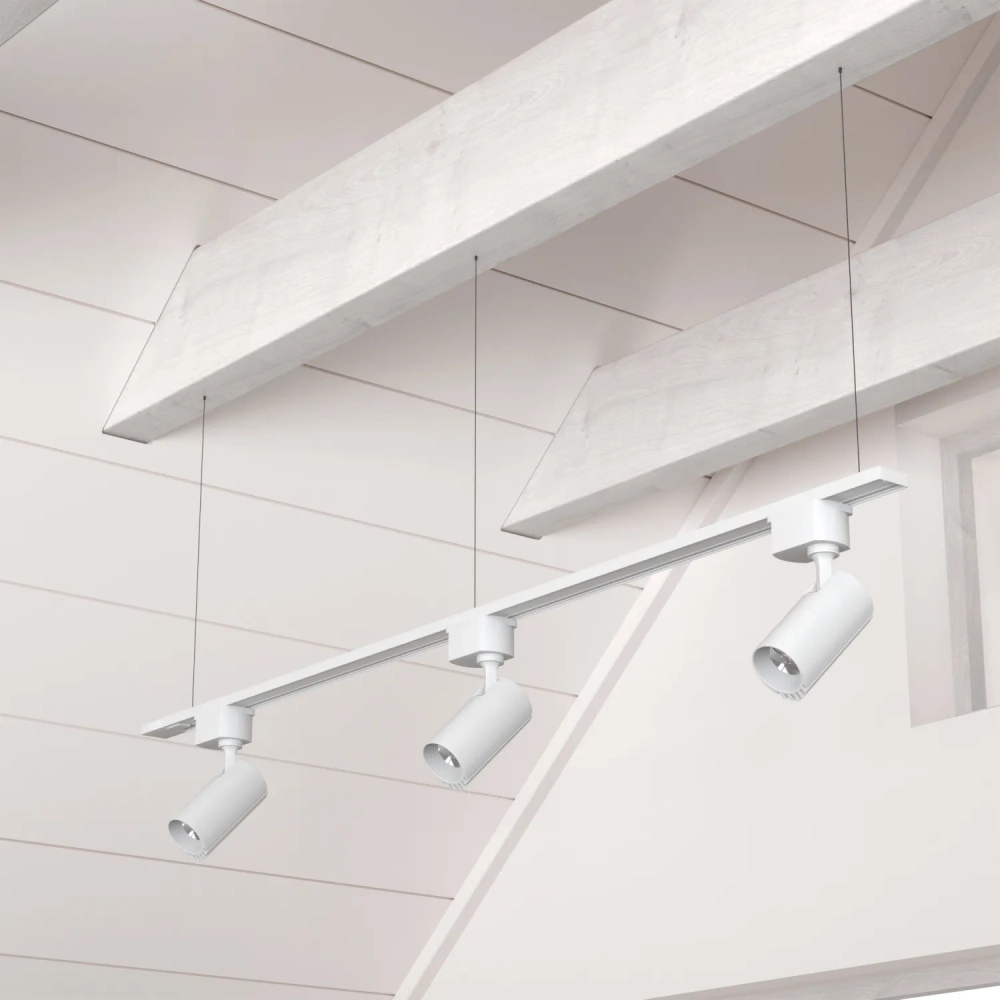 Шинопровод однофазный с питанием и заглушкой Crystal Lux CLT 0.11 01 L1000 WH