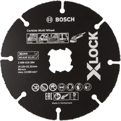 Отрезной диск X-LOCK по дереву для УШМ BOSCH 2608619284