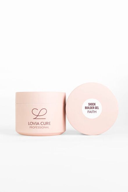 Lovia Cure Shock Builder Gel Faith - Гель моделирующий молочный светоотражающий, 15 мл